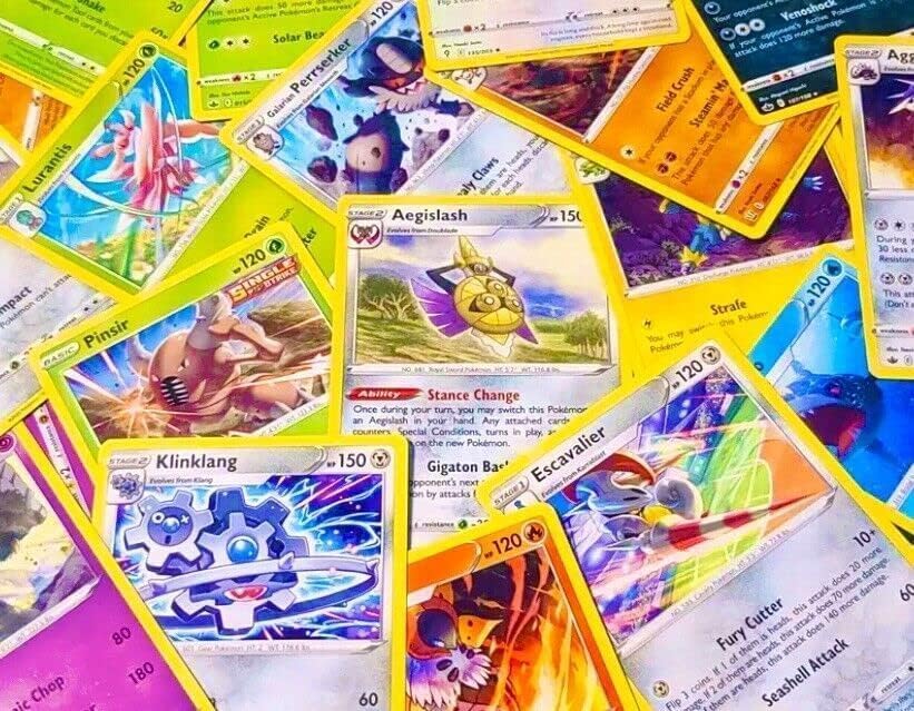 Rare Pokemon Cards with 100 HP or Higher (Assorted Lot with No Duplicates)