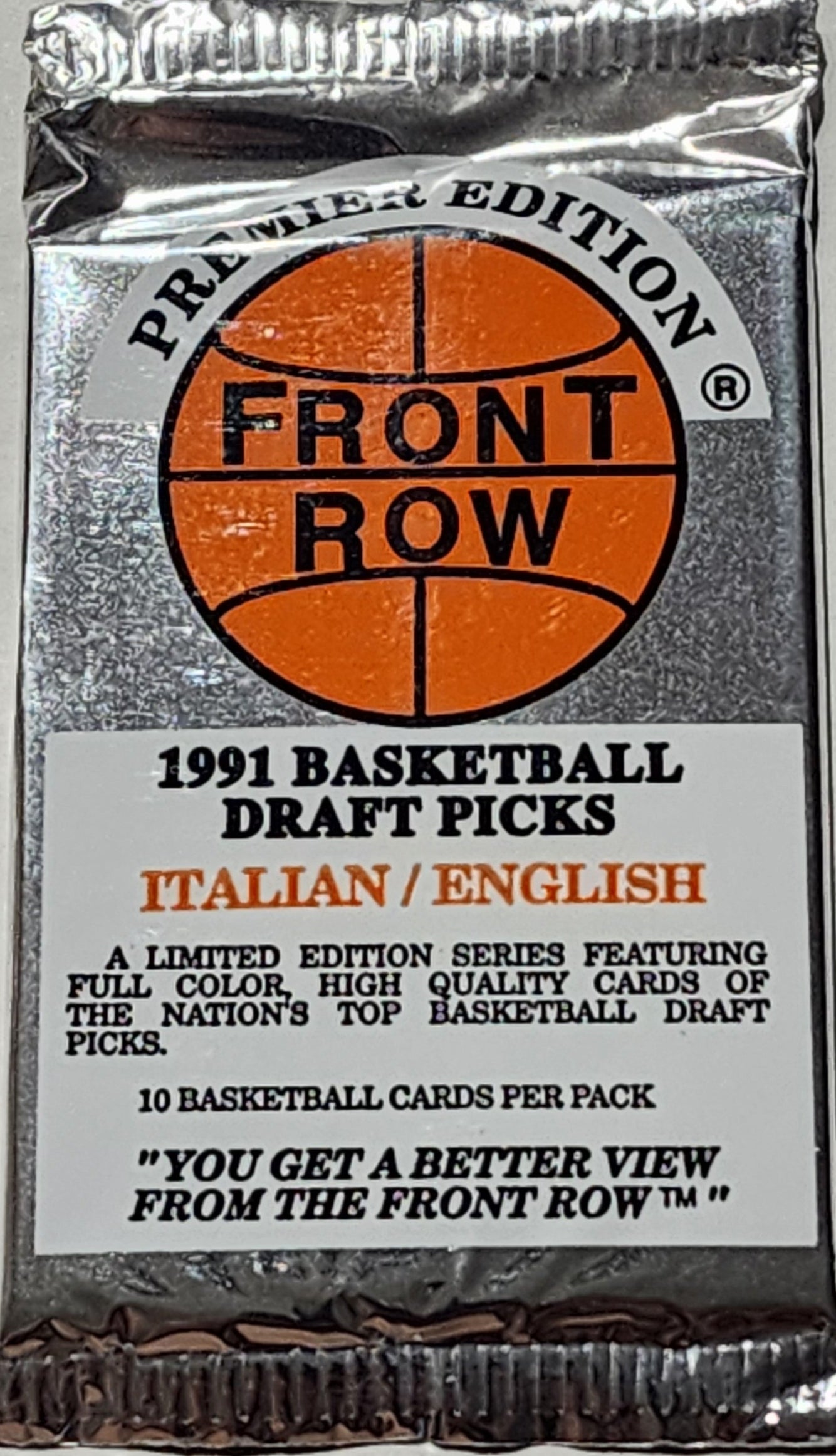 1991 Front Row Italian Basketball Pack